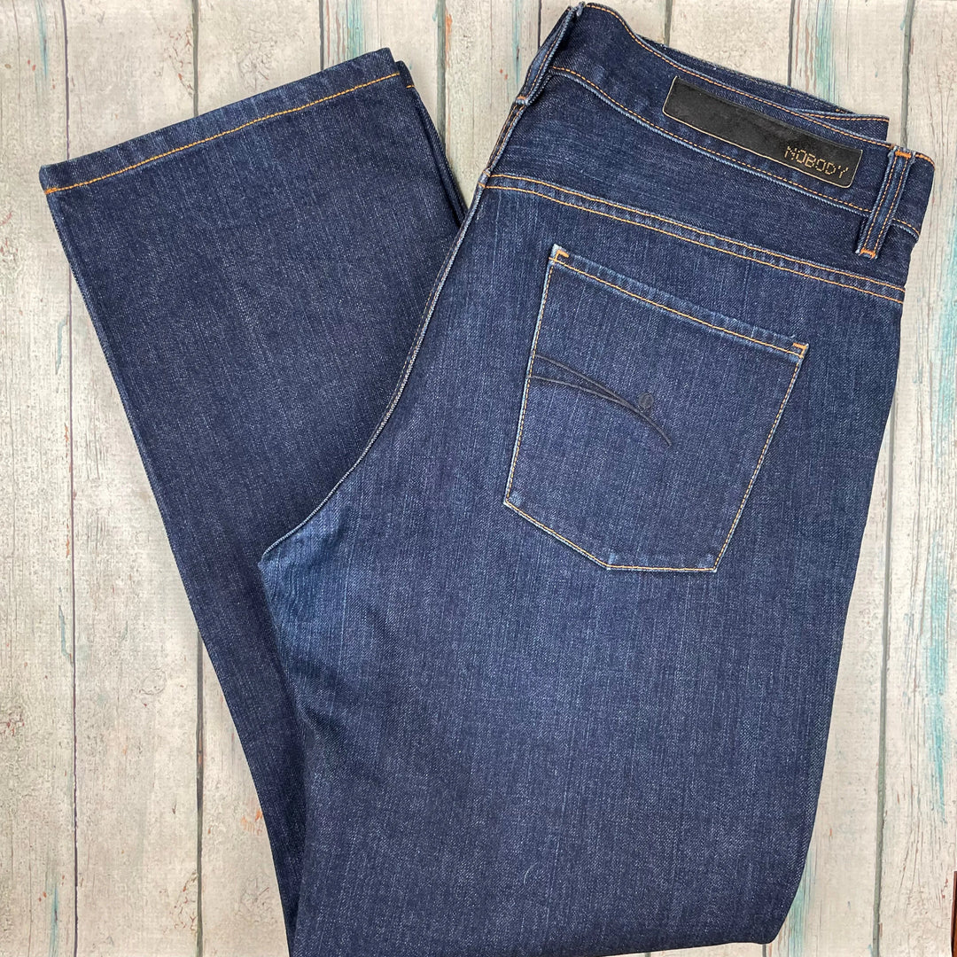 Dark Wash Easy Fit NOBODY Mens Jeans - Size 38 - Jean Pool