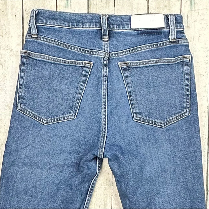 RE/DONE 90's High Rise Ankle Crop Jeans -Size 27 - Jean Pool