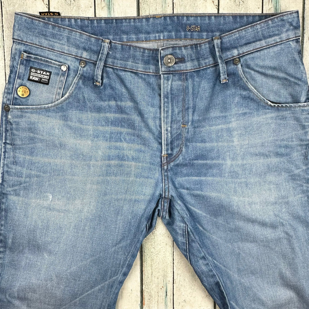 Men's G Star RAW Arc 3D Slim Distressed Jeans -Size 36/34 - Jean Pool