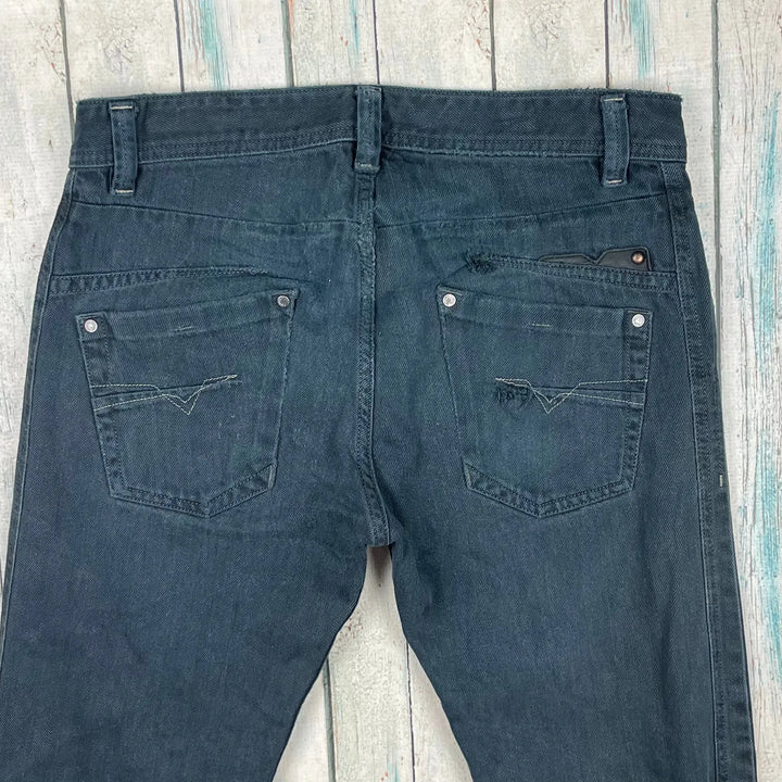 Diesel Mens 'Darron' Antique Wash Blue Jeans - Size 30 - Jean Pool