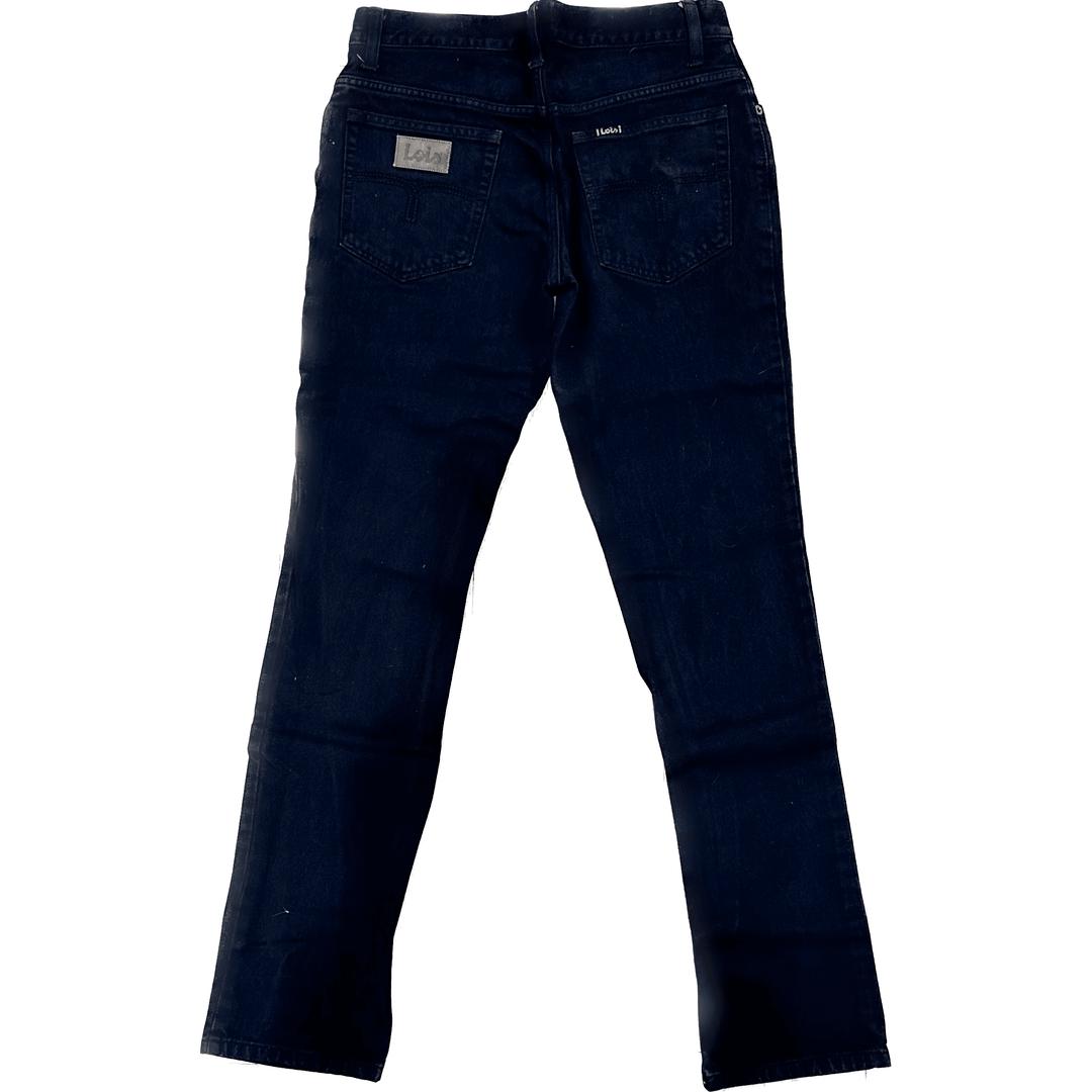 Lois Jeans Black 90's S15 Slim Fit Vintage Jeans- Size 31 - Jean Pool