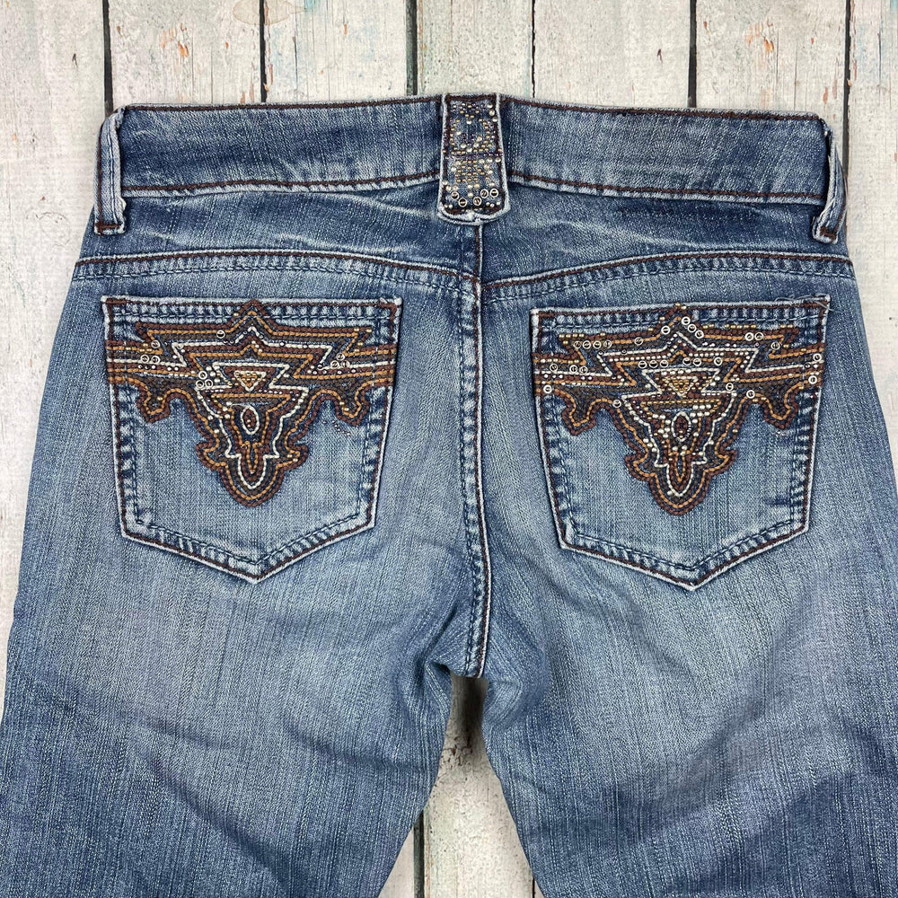 Antik Denim USA Embroidered Pocket Slim Fit Jeans- Size 25 - Jean Pool