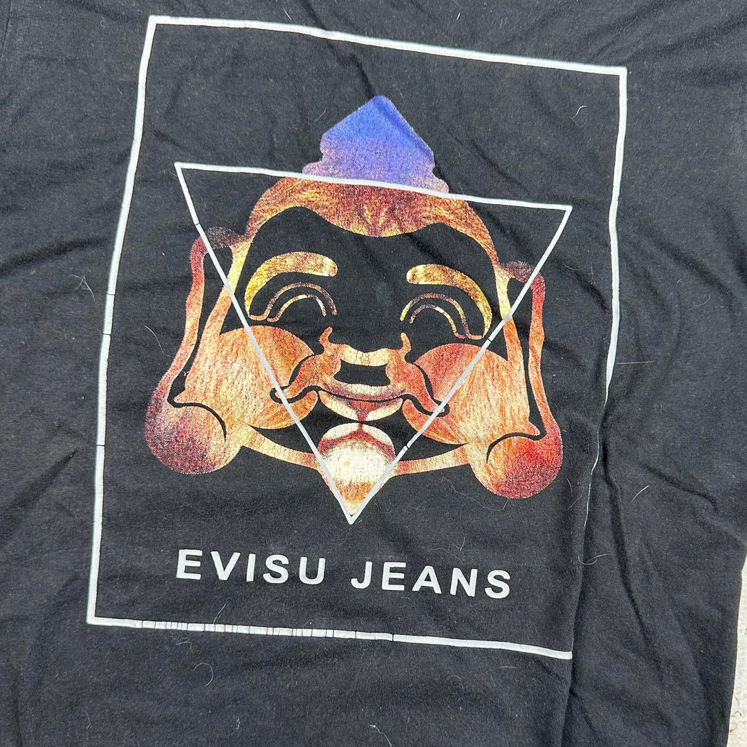 Evisu Jeans Japan HTF Ladies Logo T-shirt - Size M - Jean Pool