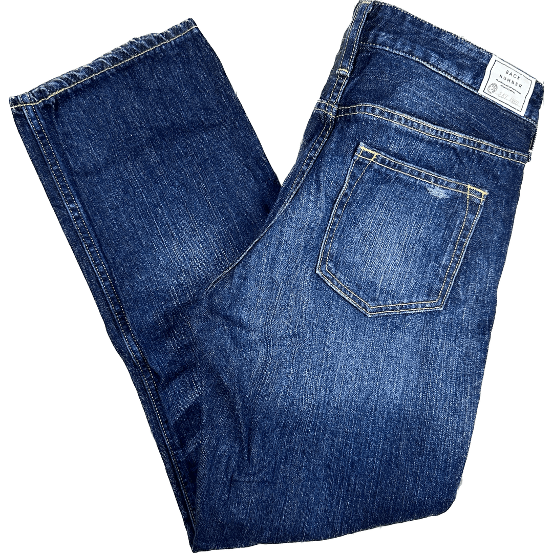 Back Number Japanese Denim Slim Tapered Ladies Jeans -Size 28 - Jean Pool