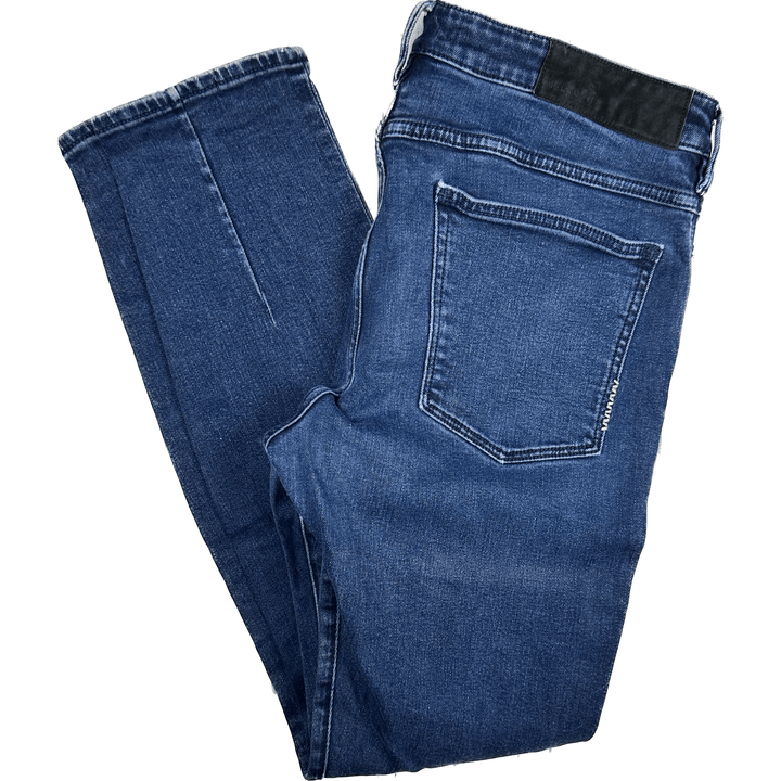 Mens NEUW 'IGGY Skinny'' Stretch Tapered Jeans - Size 34/32 - Jean Pool