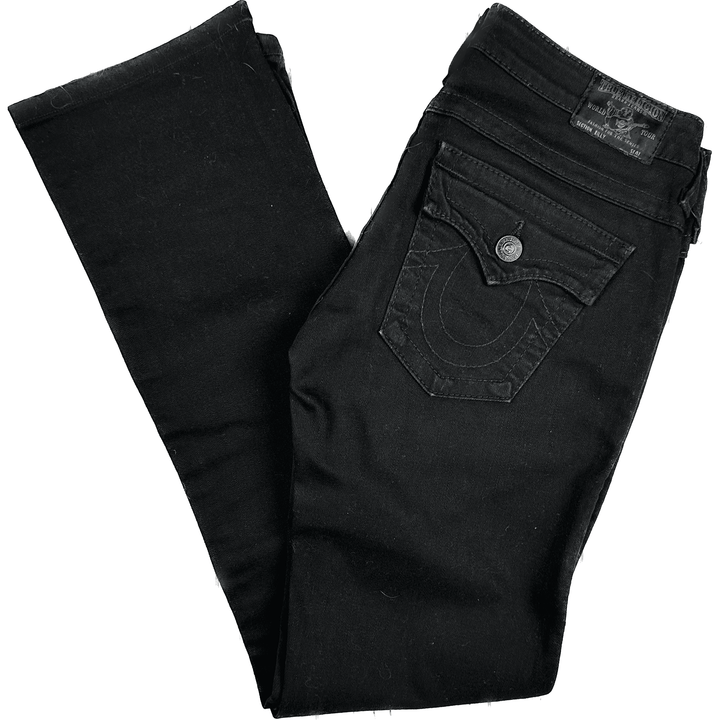 True Religion USA Made 'Billy' Low Rise Black Jeans- Size 28 - Jean Pool