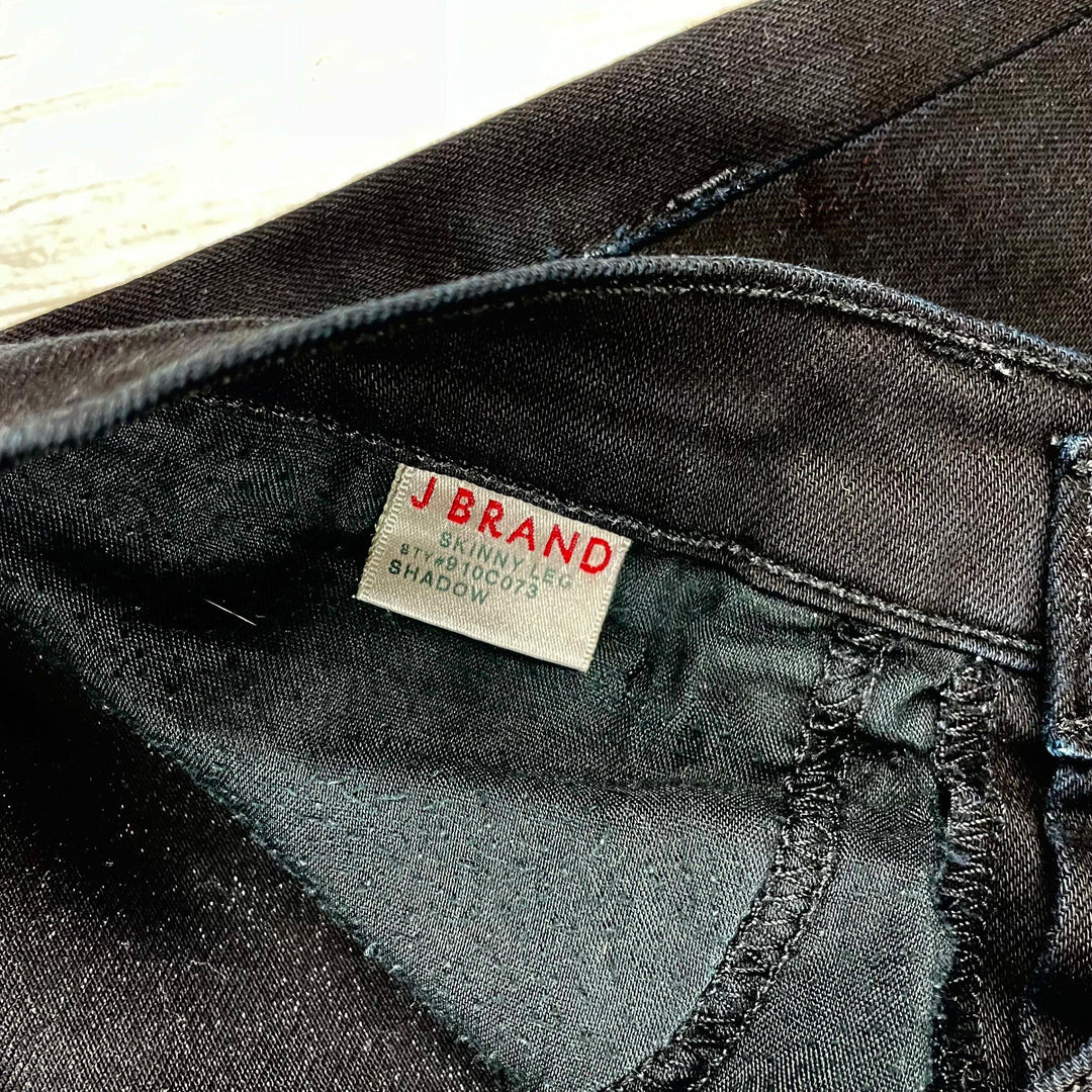 J Brand 'Shadow' Black Stretch Skinny Jeans- Size 24 - Jean Pool