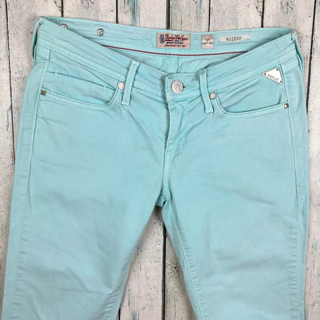 Replay Ladies 'Ruzgar' Aqua Slim Fit Jeans- Size 27/32 - Jean Pool