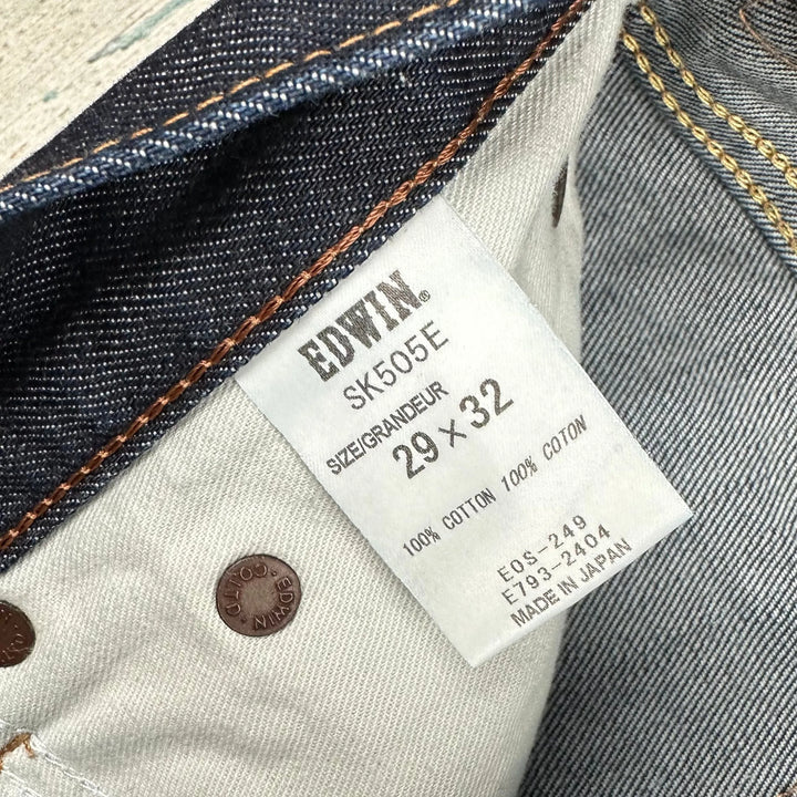 Edwin Japan Made- Blue 'SK505E' Selvedge Denim Jeans -Size 29/32 - Jean Pool