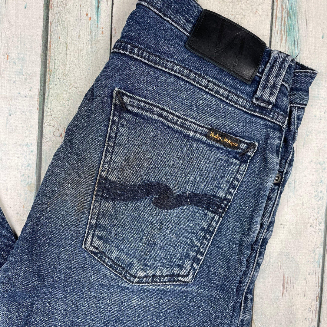 Nudie 'High Kai' Organic Dark Blue Wash Jeans- Size 27/32 - Jean Pool