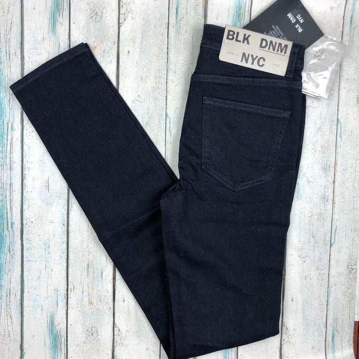 NWT -BLK DNM NYC 'Jeans 22' Dark Indigo Mid Rise Skinny Jeans - Size 28/32 - Jean Pool