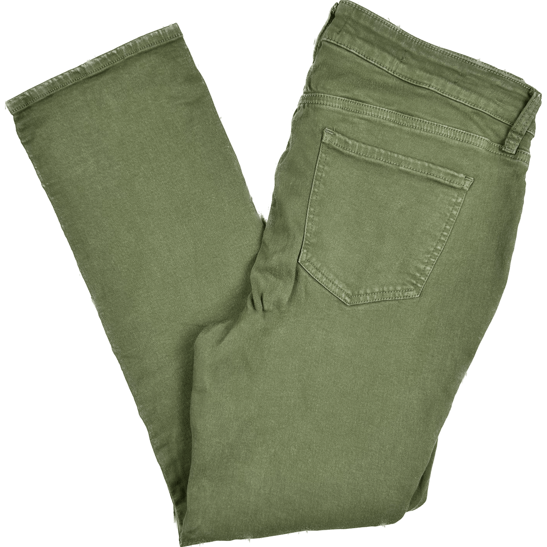 NYDJ - Lift & Tuck 'Sheri Slim' Khaki Straight Leg Jeans -Size 6US suit AU 10 - Jean Pool
