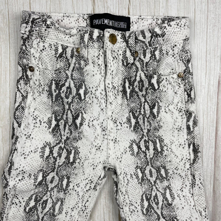 Girls Snakeskin print Jeans by Pavement Denim - Size 10 Years - Jean Pool