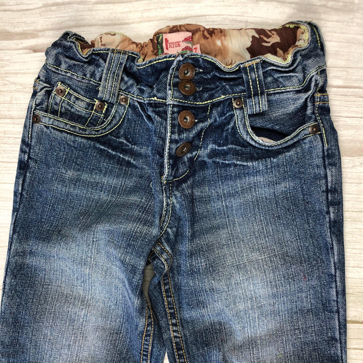 Trelise Cooper Kids Denim Frilled Hem Jeans - Size 7-Jean Pool