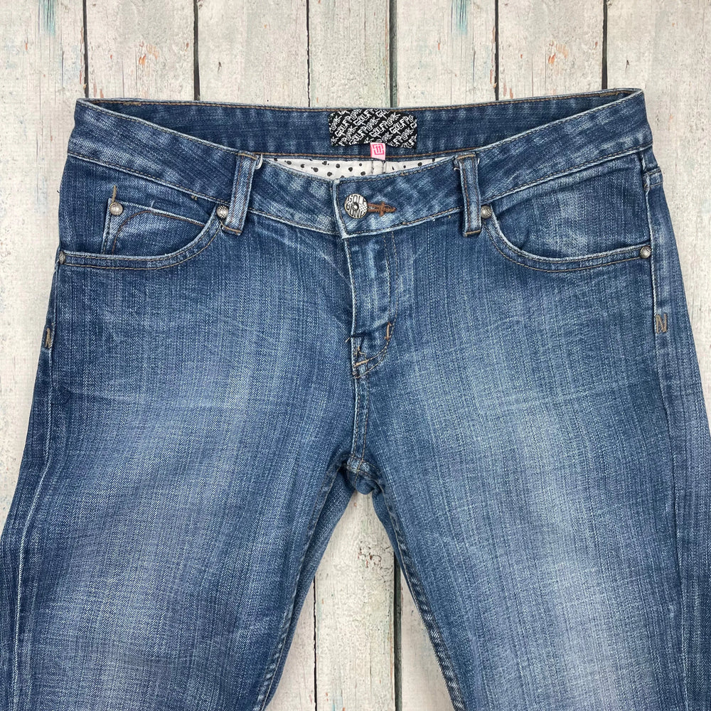 Vintage Y2K Low Rise Straight Stretch by Golf Punk- Size 11 - Jean Pool