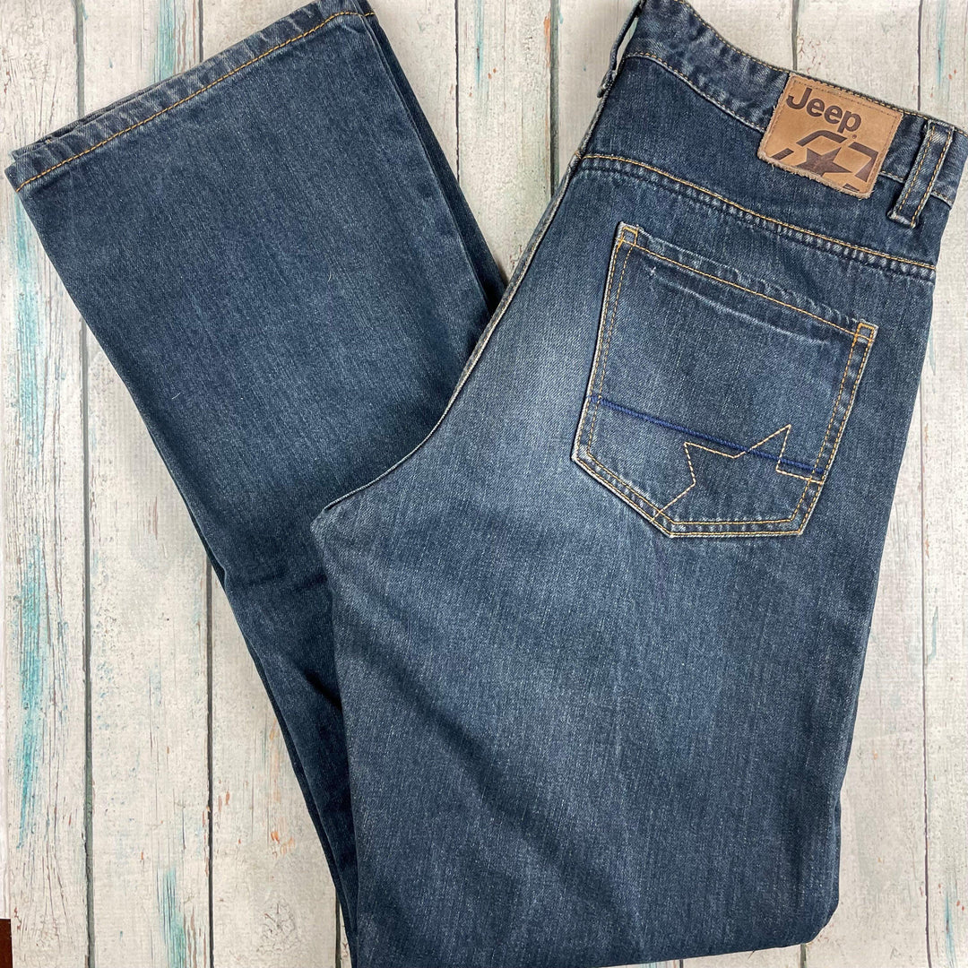 Jeep Classic Fit Straight Leg Jeans - Size 32 - Jean Pool