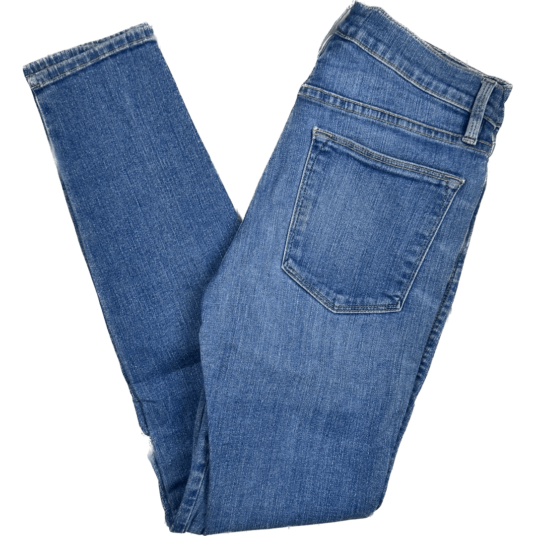 Frame Denim 'Le High Skinny' Busted Knee Jeans -Size 26 or 8AU - Jean Pool