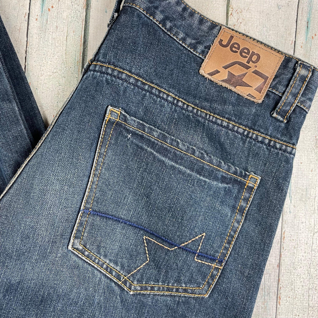 Jeep Classic Fit Straight Leg Jeans - Size 32 - Jean Pool