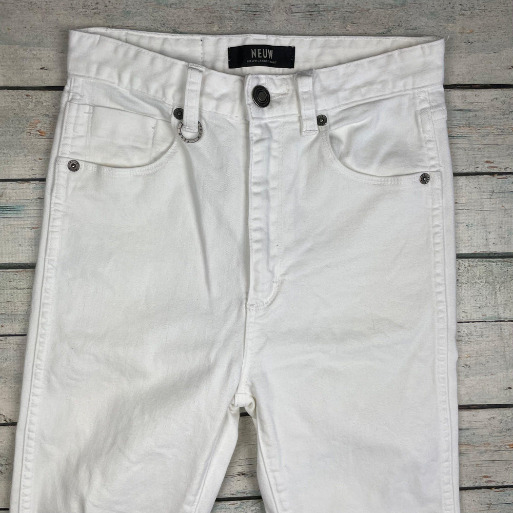 NEUW 'Marilyn' High Skinny White Stretch Jeans - Size 24 or 6 AU - Jean Pool