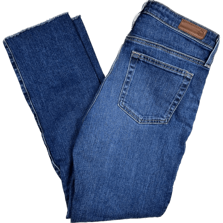 AG Adriano Goldschmied 'Isabelle' High Rise Straight Crop Jeans- Size 28R - Jean Pool