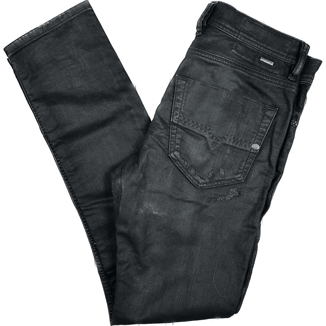 Diesel D.N.A Mens 'Tepphar' Slim Carrot Black Jeans - Size 28/30 - Jean Pool