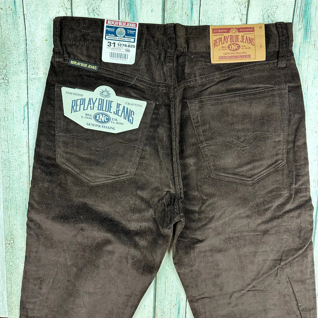 NWT- Vintage Replay '909 Regular' Button Fly Chocolate Ladies Jeans - Hard to find! - Suit Size 9/10 - Jean Pool