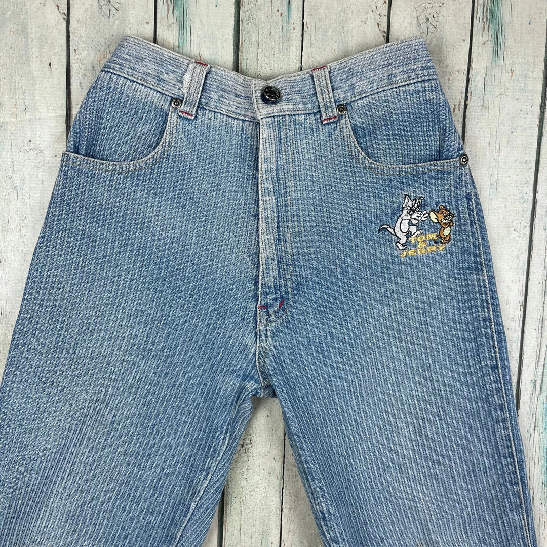 Vintage 90's Classic Kids 'Tom Jerry' Denim Jeans Suit Size-