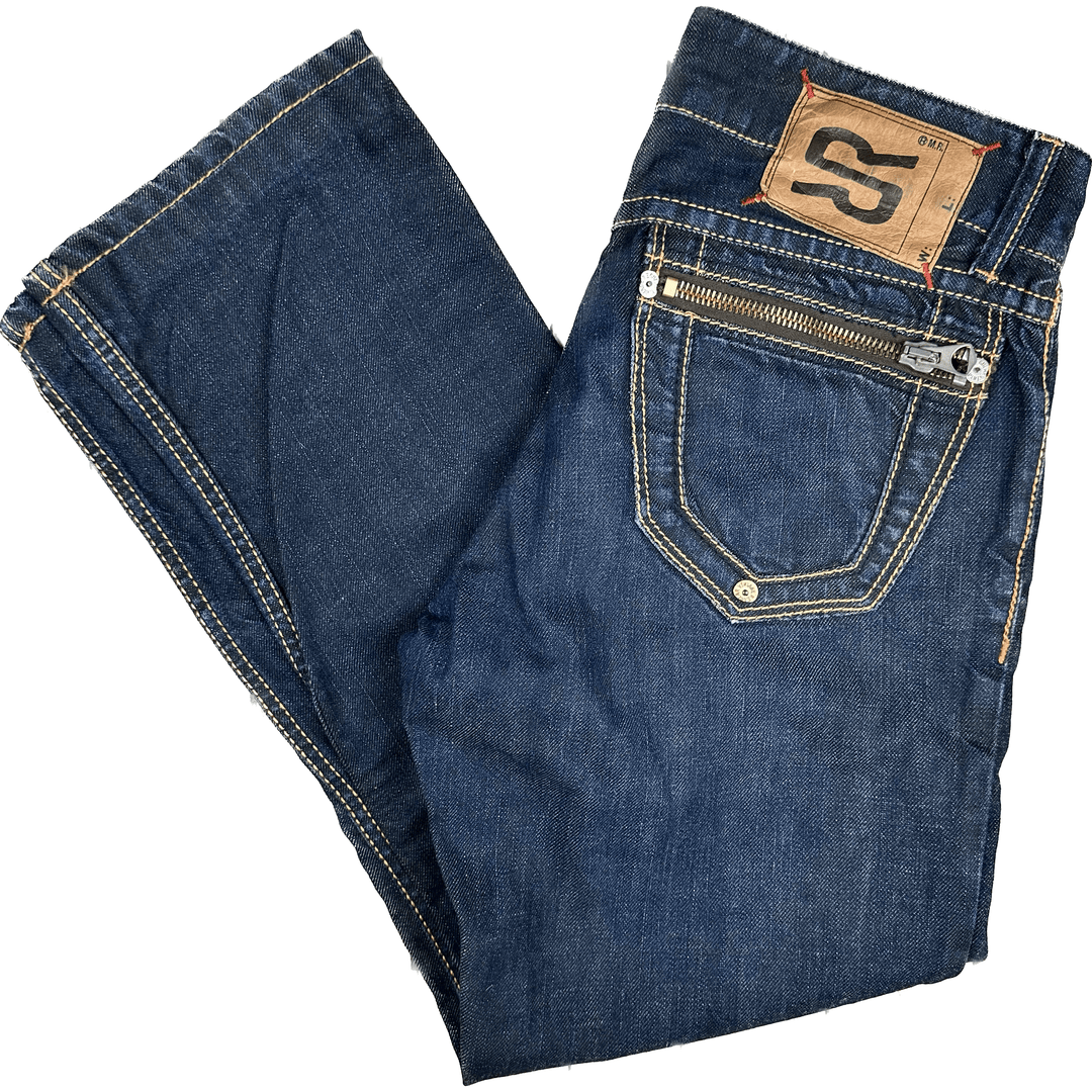 RA-RE Rag Recycle Mens Italian 'Roy' Jeans - Size 31 Short - Jean Pool