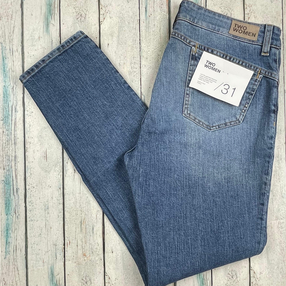 NWT - Two Women in the World Italian 'Marilyn' High Rise Jeans -Size 31 - Jean Pool