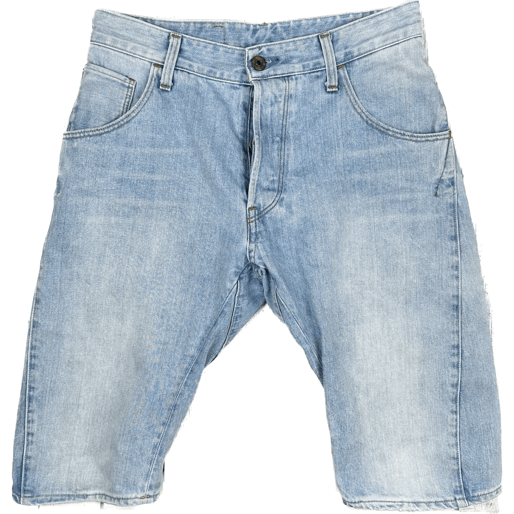 Men's G Star RAW Arc 3D Tapered 1/2 Leg Shorts -Size 28 - Jean Pool