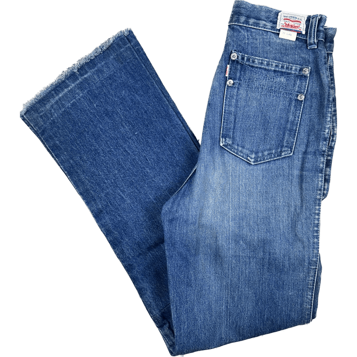 Levis Vintage 1970's Ladies Slim High Rise Denim Jeans -Suit Size 8/9 - Jean Pool