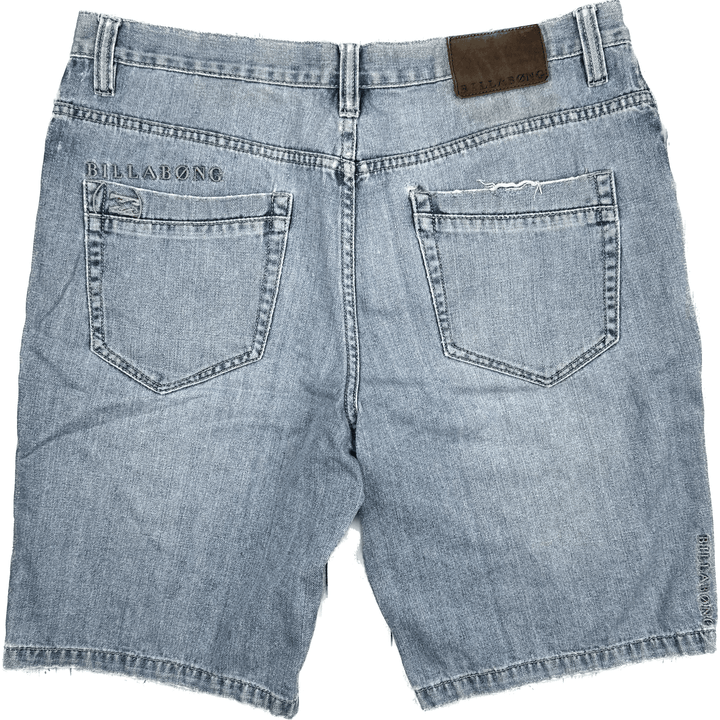 Billabong Mens Denim Shorts -Size 36 - Jean Pool