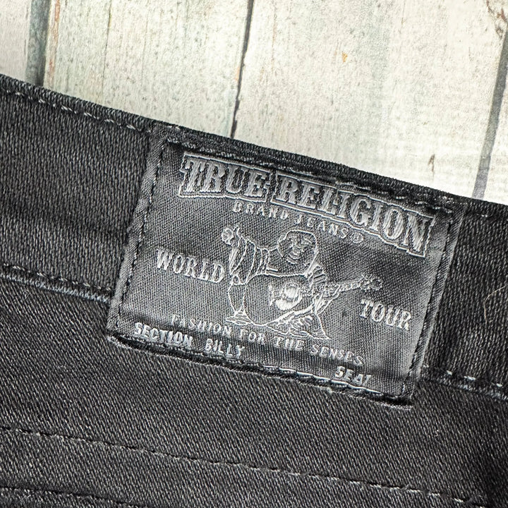 True Religion USA Made 'Billy' Low Rise Black Jeans- Size 28 - Jean Pool