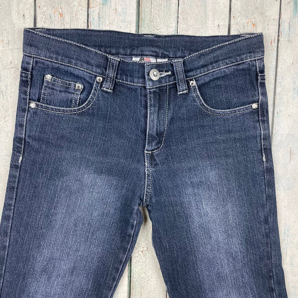 Fiorucci Stretch Denim Skinny Ankle Zip Jeans - Size 10Y - Jean Pool