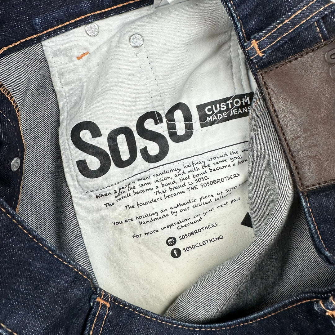 SoSo Brothers Sweden Selvedge Mens Denim Jeans - Size 32 - Jean Pool