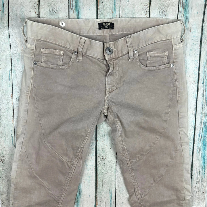 RA-RE Rag Recycle - Low Rise Italian Ombre Beige Jeans -Size 30 - Jean Pool