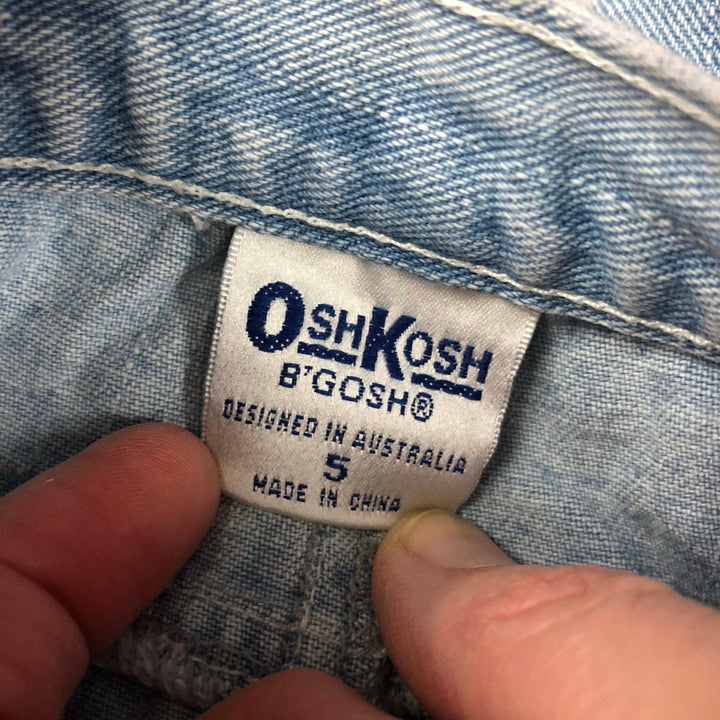 90's Vintage Osh Kosh Boys Distressed Denim Shorts - Size 5Y - Jean Pool
