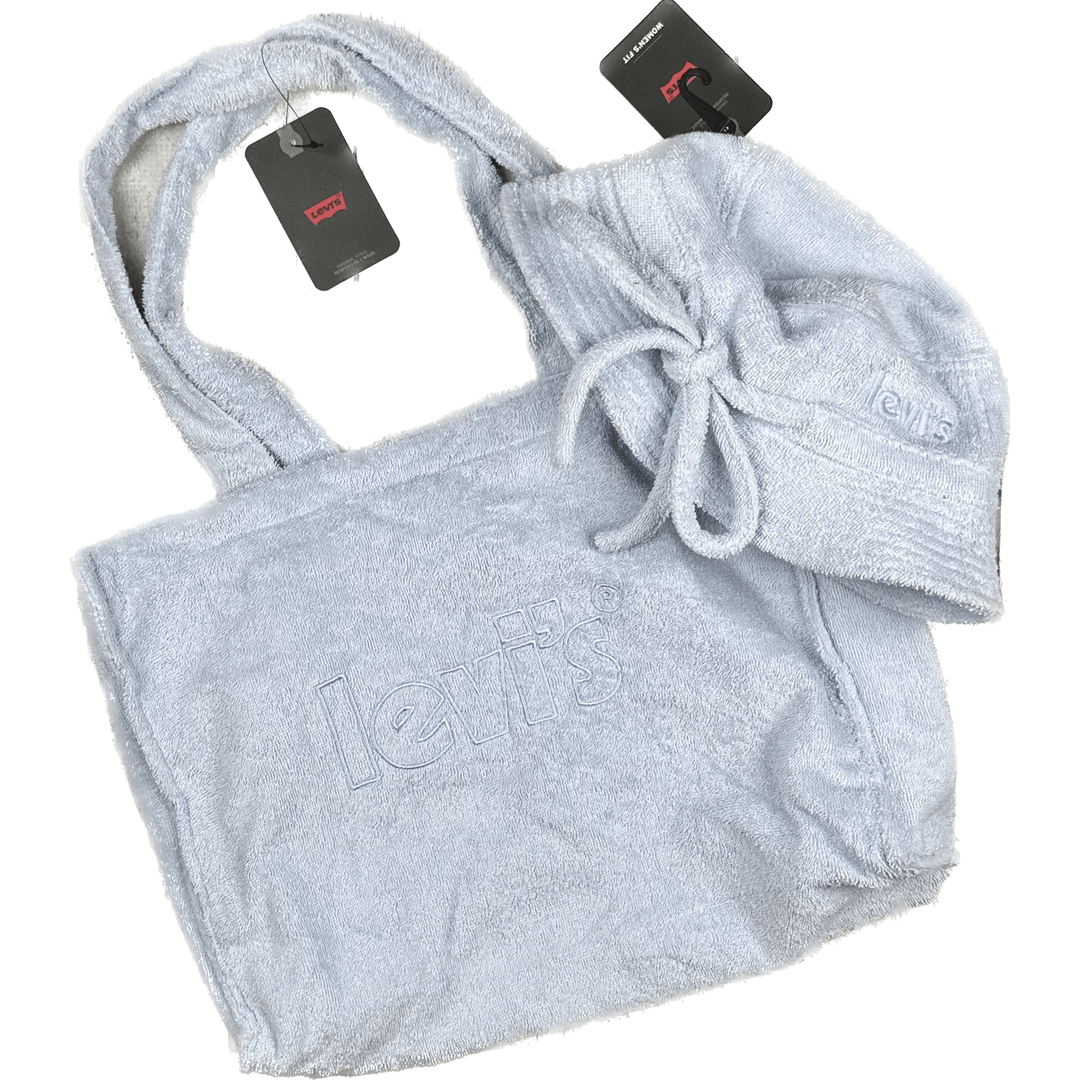 Levis Terry Towelling Tote Bag & Hat Set - NWT - Jean Pool