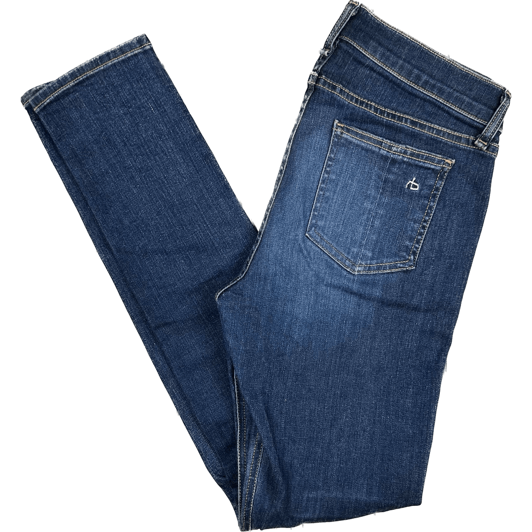 Rag & Bone 'Skinny' Busted Knee Jeans- Size 27 - Jean Pool