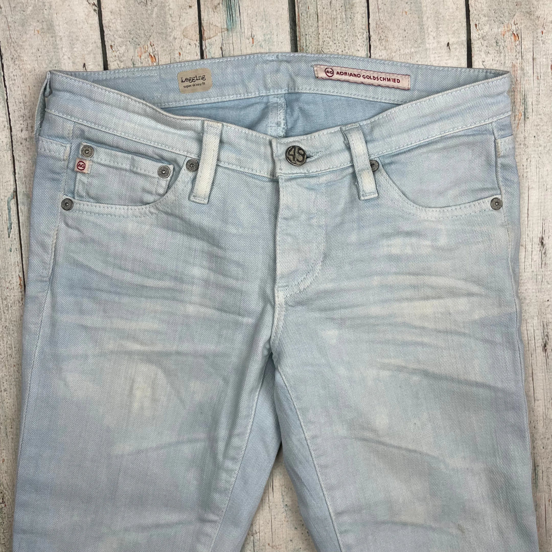 Adriano Goldschmied Pale Blue Super Skinny Jeans- Size 26R - Jean Pool