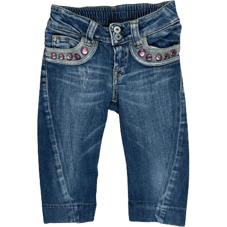 Nolita Pocket Italian Denim Jewelled Jeans- Size 6Y - Jean Pool