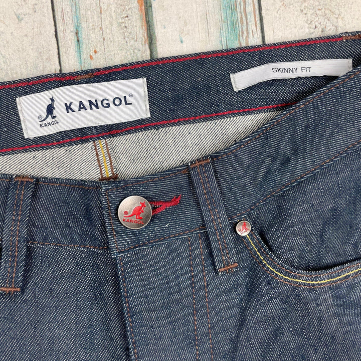 Kangol Indigo Selvedge 'Skinny Fit' Jeans - Size 30 - Jean Pool