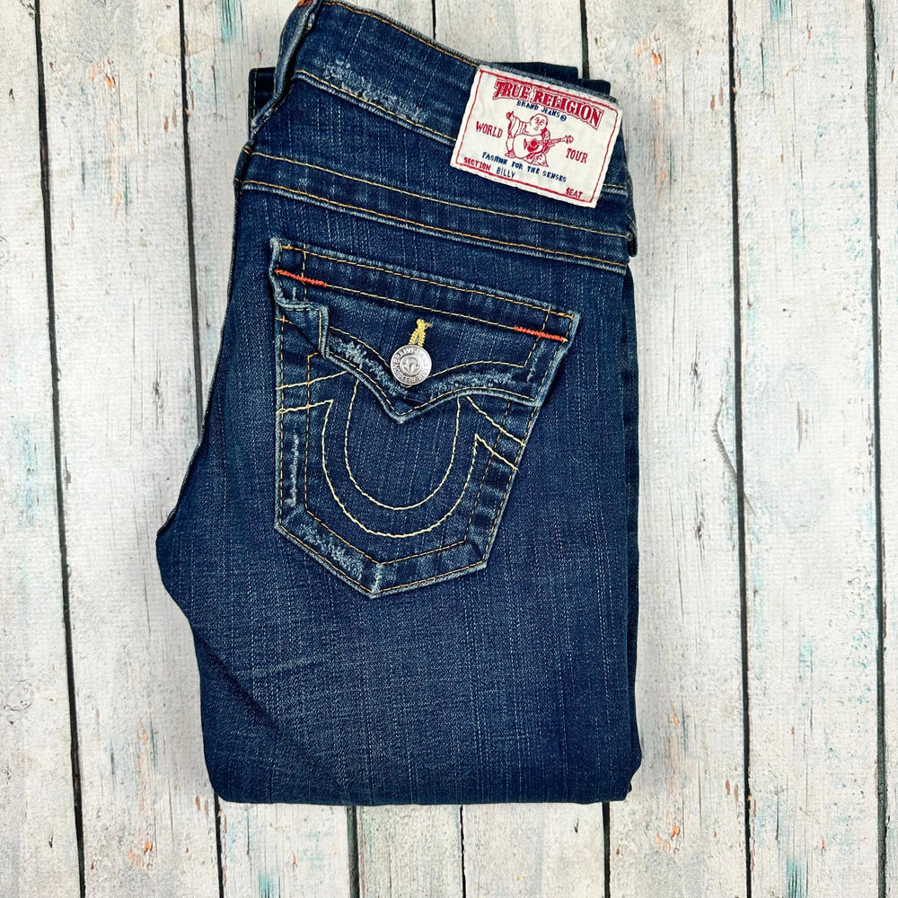 True Religion 'Billy' Distressed Flap Pocket Jeans- Size 25 - Jean Pool