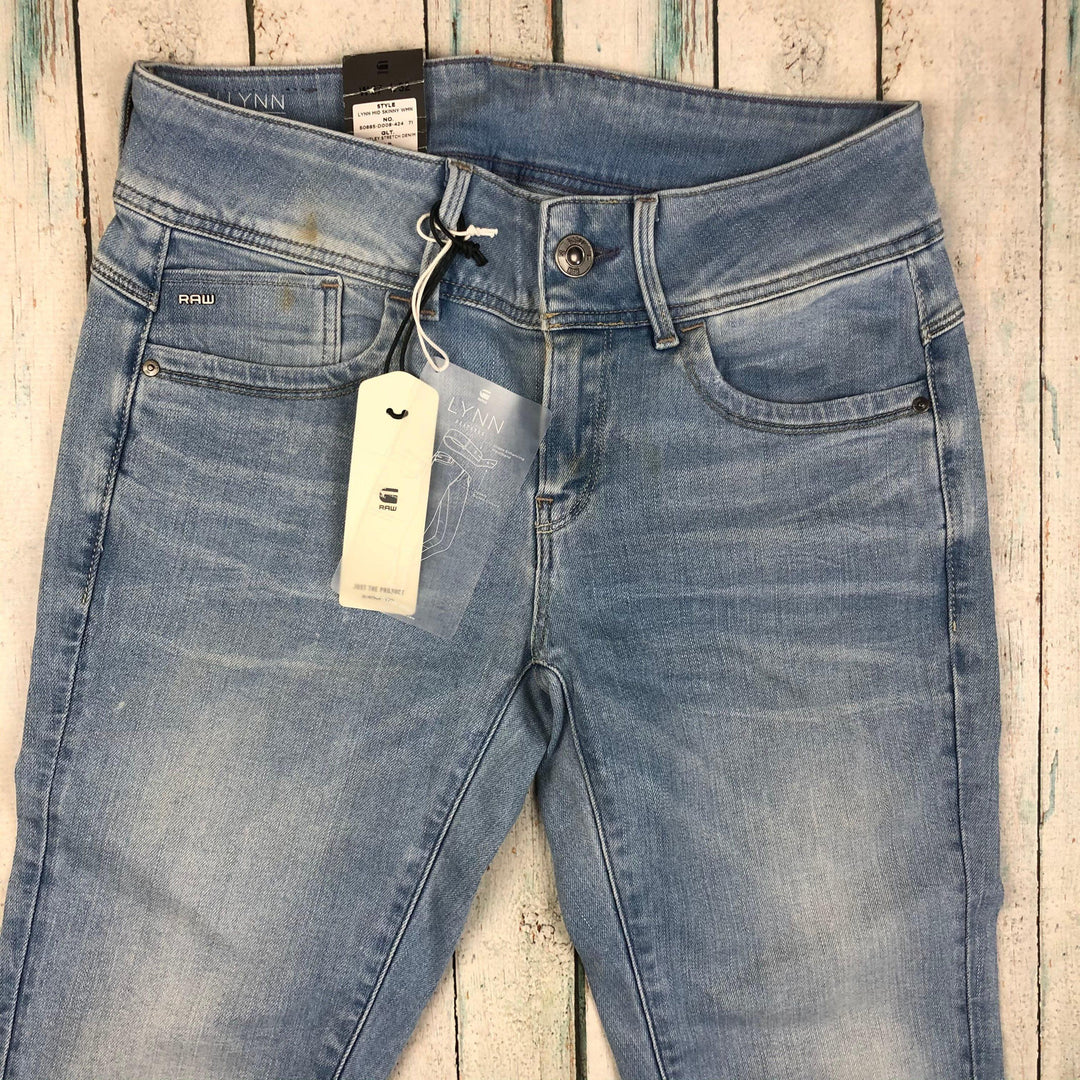 NWT - G Star RAW Womens 'Lynn' Lt Aged Mid Skinny Jeans -Size 27/32 - Jean Pool