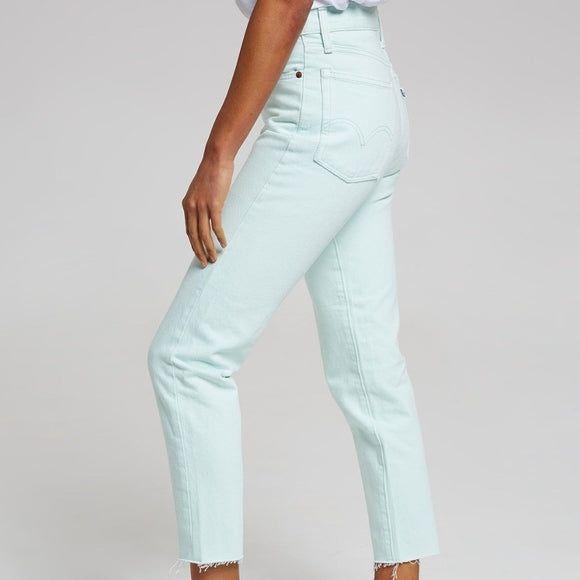 NWT - Levis 'Wedgie Fit' Pastel Mint High Rise Tapered Jeans -Size 25-Jean Pool