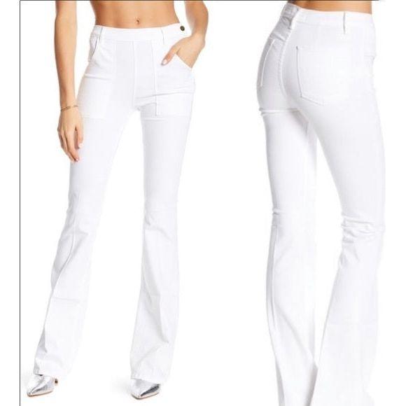 NWT- Frame Denim 'Le Flare de Francoise' White Jeans RRP $455 -Size 27 - Jean Pool