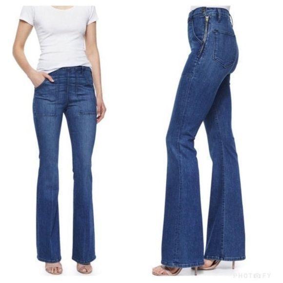 NWT- Frame Denim 'Le Flare de Francoise' Sunnyslope Jeans RRP $455 -Size 26 - Jean Pool