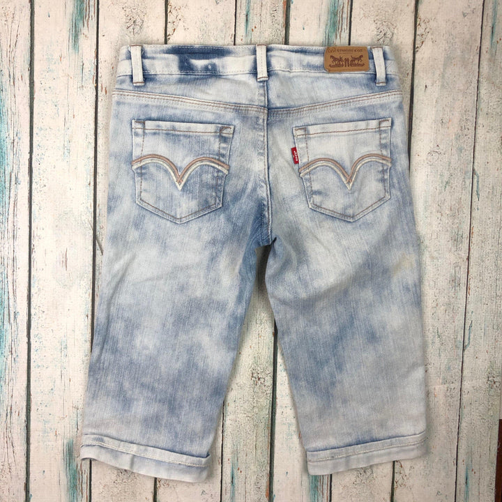 Levis 'Skimmer' Girls Crop Jeans - Size 8-Jean Pool