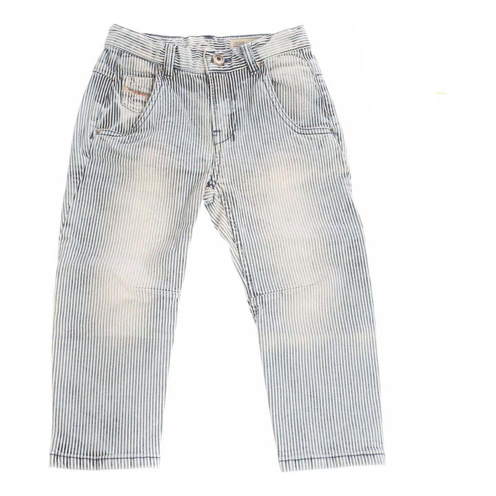NWT - Diesel 'Fayza-K' Relaxed Engineer Stripe Denim Jeans - Jean Pool