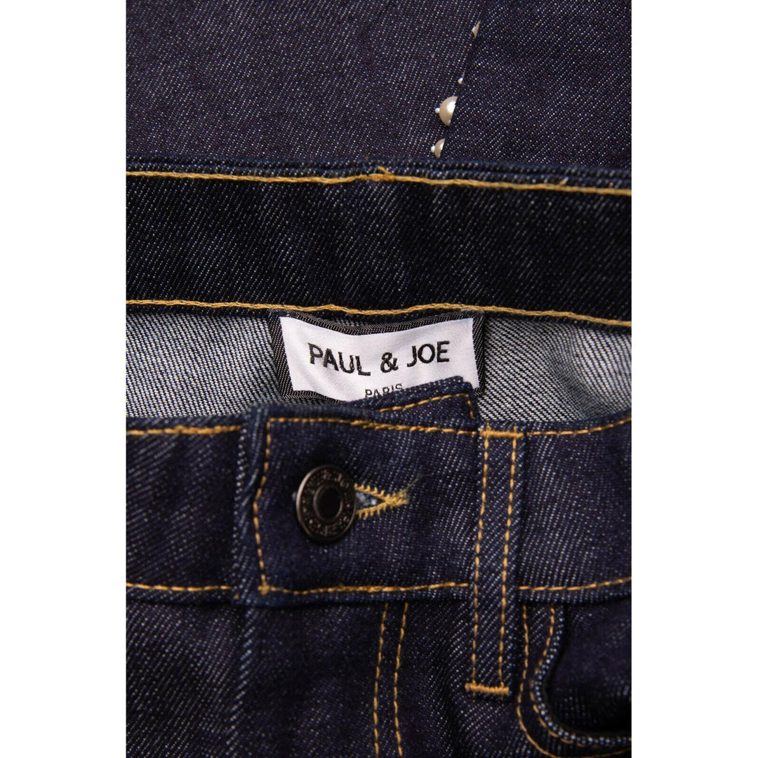 NWT - Paul & Joe - Stunning Italian 'Ontario' Pearl Trim Raw Denim Jeans -Size 26-Jean Pool